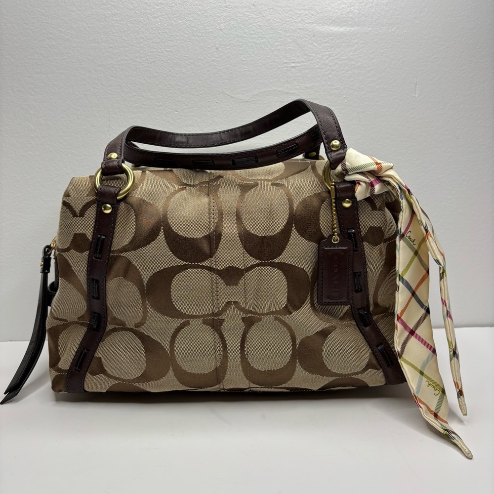 Coach Signature Canvas Shoulder Bag